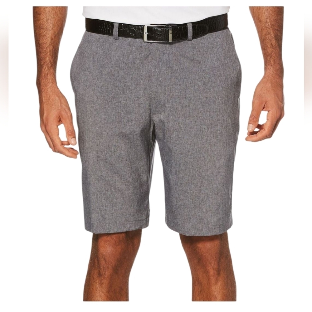 PGA Tour Men's Charcoal Flat Front Shorts 9 In Inseam Size 38